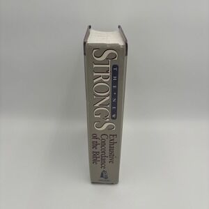 Thomas Nelson Strongs Exhaustive Concordance Bible Grey Excellent Fan-Tab Index